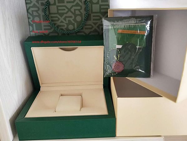 

роскошные высокое качество зеленые часы оригинальный футляр бумаги сумка карты коробки 0.8 кг для 116610 116660 116710 116500 116520 3135 32, Black;blue