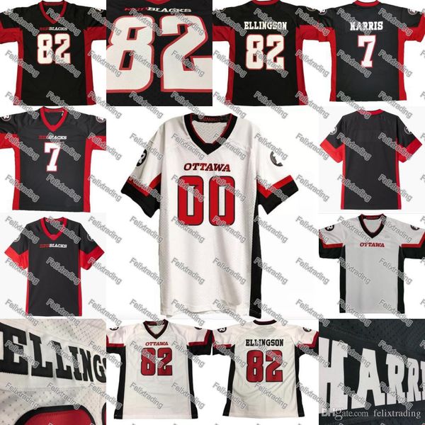 

Ottawa Redblacks Jerseys 7 Trevor Harris 82 Ellingson Jersey Men all Stitched Custom Jersey Free Shipping