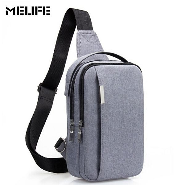 

melife men's chest pack messenger bag men nylon multipurpose sling shoulder bags for women travel sport training bag