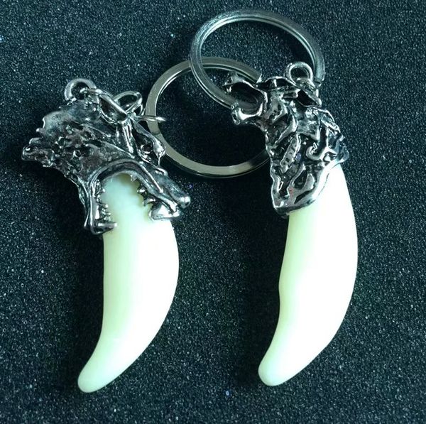 

yqtdmy 12 pcs tooth jewellery charm smooth chain gifts keychain, Slivery;golden