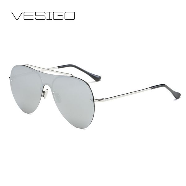 

classic rimless sunglasses man brand designer big siz male sun glasses mirror lens sunglass women men eyewear uv400 vs006, White;black