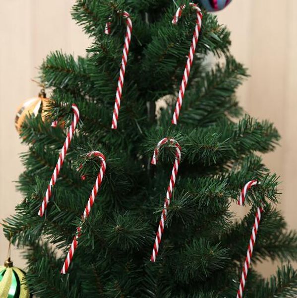 Bag Plastic Candy Cane Ornaments Christmas Tree Hanging