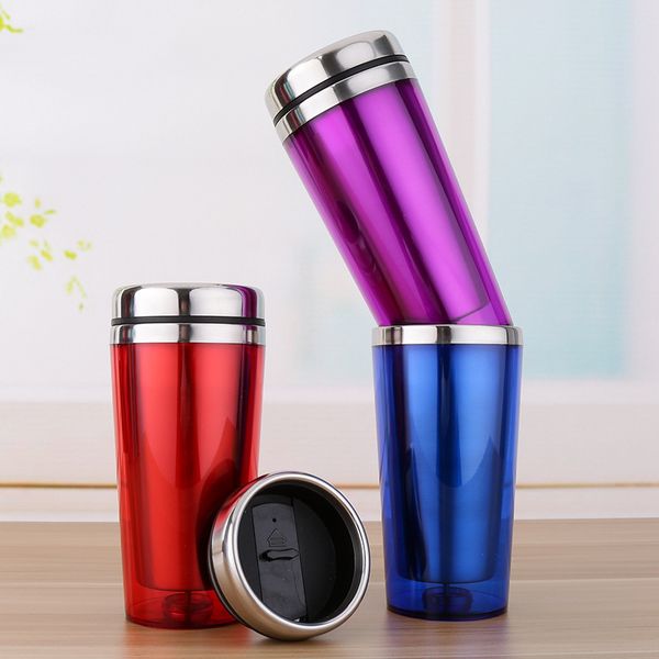 Stock 20oz Stainless Steel Car Cup With The Lid Outside Is Plastic Inside Beer Glass Wine Tumblers Promotional Travel Mugs Really
