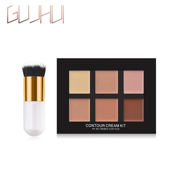 

full cover 3 colors concealer with makeup brush concealer palette waterproof cover acne pore freckle brighten tools cosmetics 30