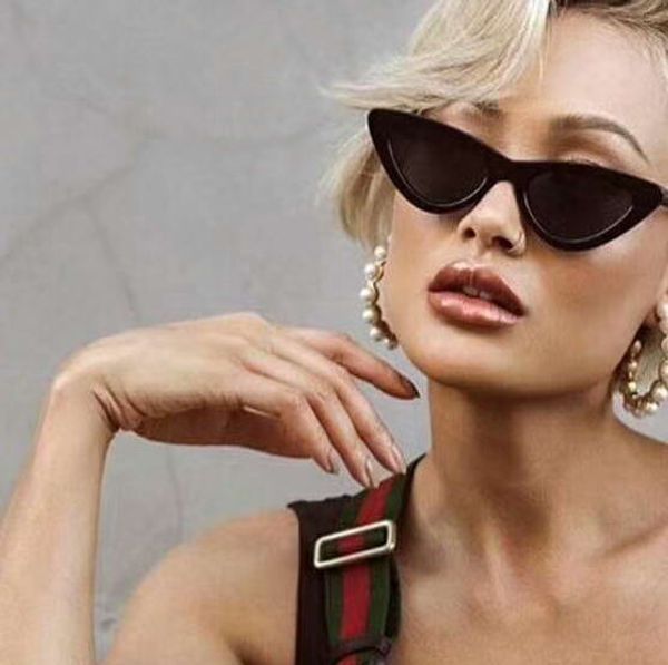 

women designer 0328 cat eye sunglasses black grey sonnenbrille sun glasses outdoor sunglasses summer new in box, White;black