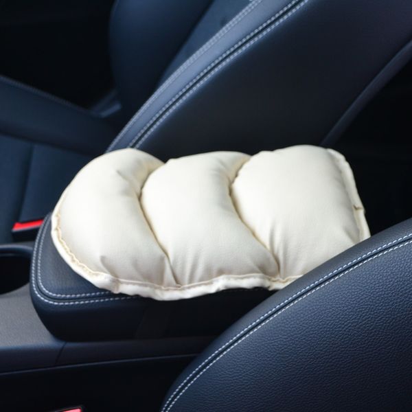 

car auto armrests pads cover vehicle center arm rest seat box pad protective case soft pu leather mats cushion universal fit