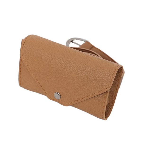 

2018 new women waist bag quality pu leather belt bag pack for women female girl travel vintage waist pouch fanny pack