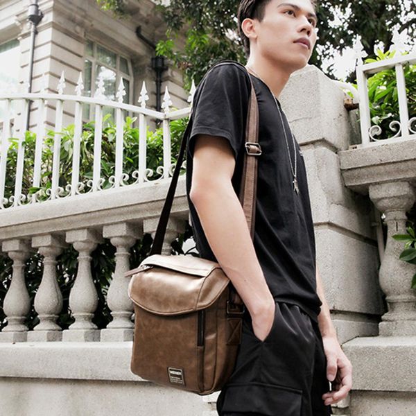 

man single-shoulder bag new style cross-body storage bag - khaki city jogging bags