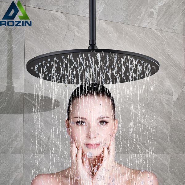 

ceiling mounted bathroom shower head 12/16 inch big rainfall shower faucet accessory round brass showerhead