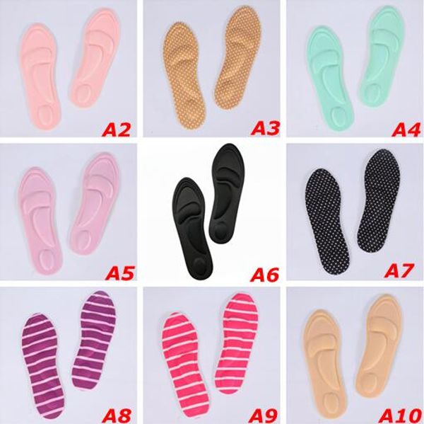 Donne 3D Bulge Sponge Shoe Pad Sollievo dal dolore Sottopiede Massaggio Spugna ad alta elasticità Migliora la salute Confortevole Nuovi 10 colori