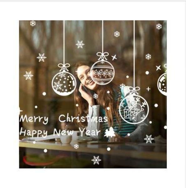 Großhandel Gztzmy 2019 Neujahr Frohe Weihnachten Dekorationen Für Zuhause Glas Schaufenster Fenster Weihnachtsdekoration Aufkleber Navidad Natal Von