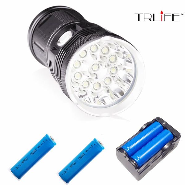 2019 42000 Lumens Flashlight 14 Xml T6 Led Dt70 Outdoor Lighting Waterproof Floodlight Torch Lantern Camping Light Lamp Hunting From