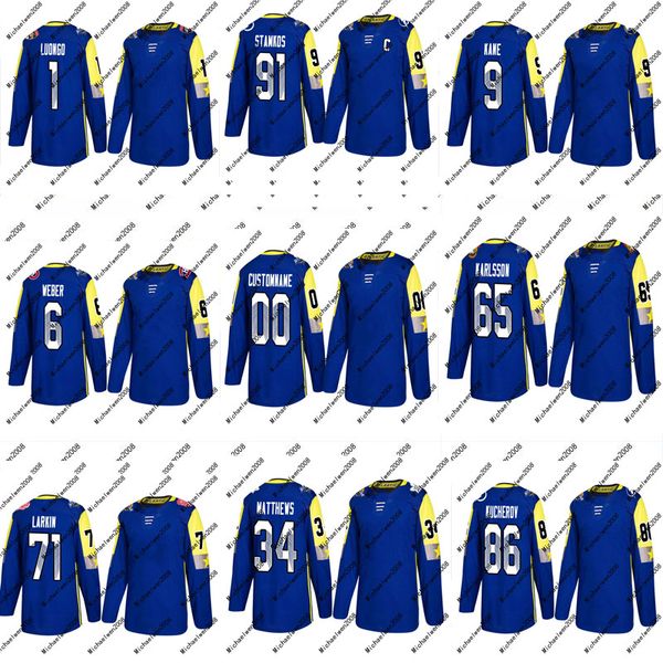 

65 Erik Karlsson Jersey 2018 All-Star Atlantic Division 86 Nikita Kucherov 88 Andrei Vasilevsk 91 Steven Stamkos Custom Hockey Jerseys