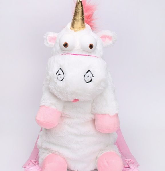 

new children's plush bag lovely plush bag unicorn backpack cartoon animal shoulder bag winter