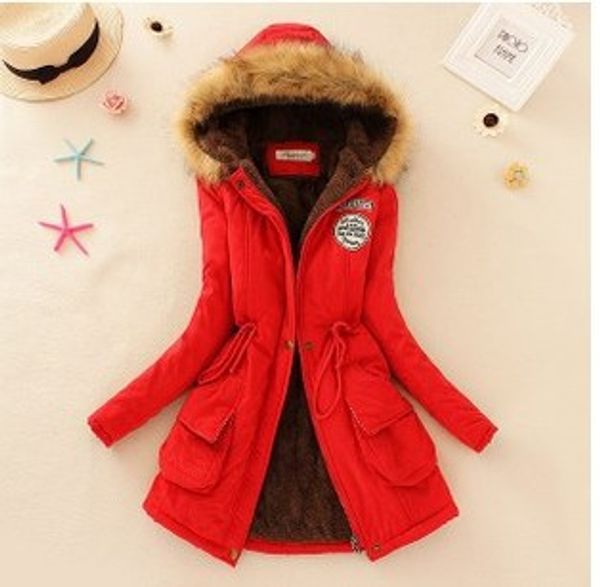 

women 3xl size brand parkas female plus outwear winter parkas cotton jacket thickening womens winter coat for women coats qnnju, Black