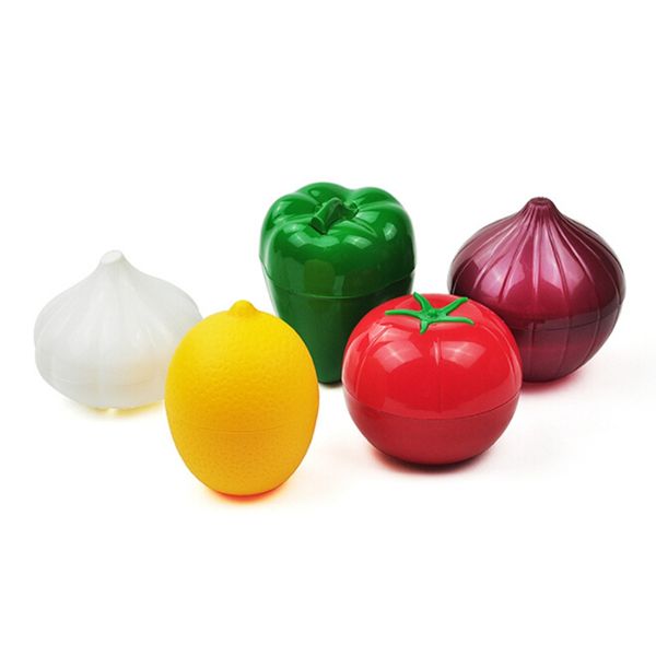 

creative storage box kitchen crisper green pepper fresh garlic tomatoes vegetable containers onion