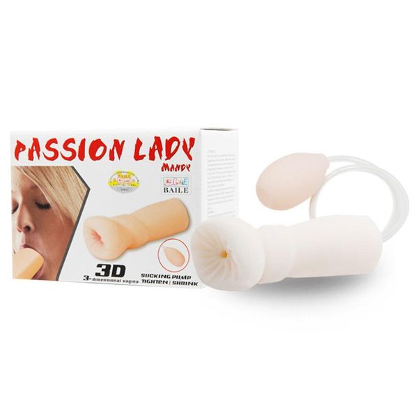 Rabbit Man Masturbação Manual Sexo Oral Vacuum Sucking Masturbator Sex Toy Y18103105