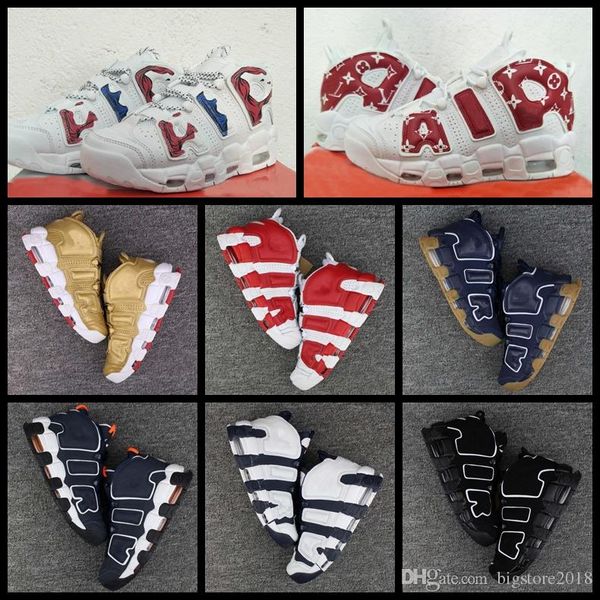 

2018 new fa hion more uptempo q olympic var ity maroon black men ba ketball hoe cottie outdoor port hoe trainer men neaker 40 46
