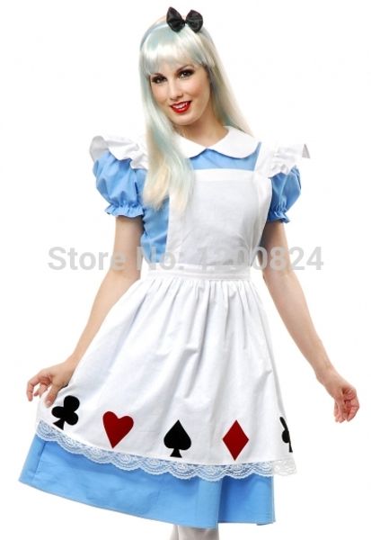 

alice in wonderland dress lolita maid cosplay fantasia carnival halloween costumes for women plus size, Black;red