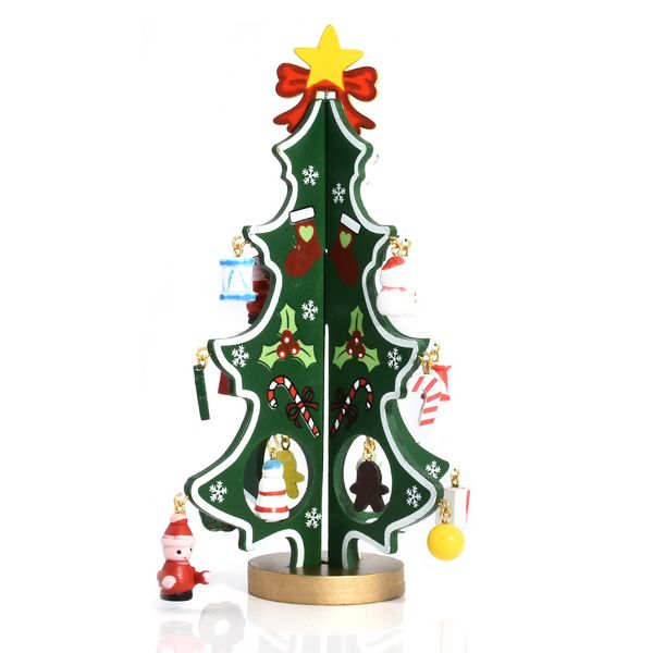 Addobbi Natalizi 3d.Acquista Addobbi Natalizi Decorazione Da Tavola Creativa Fai Da Te Christmas Regalo Bambini 3d Tridimensionale In Legno Mini Albero Di Natale Bar Decor A 16 74 Dal Sophine12 Dhgate Com