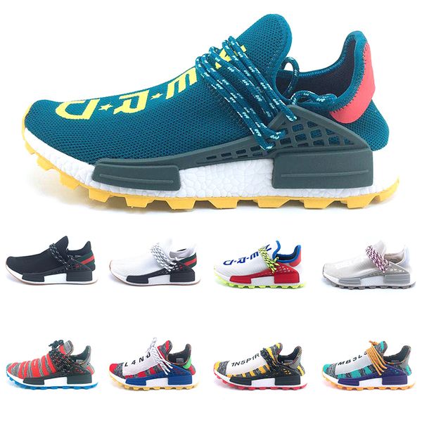 

designer human race trail solar afro pack running shoes men women nerd pharrell williams hu solarhu trainer sport sneaker ing, White;red