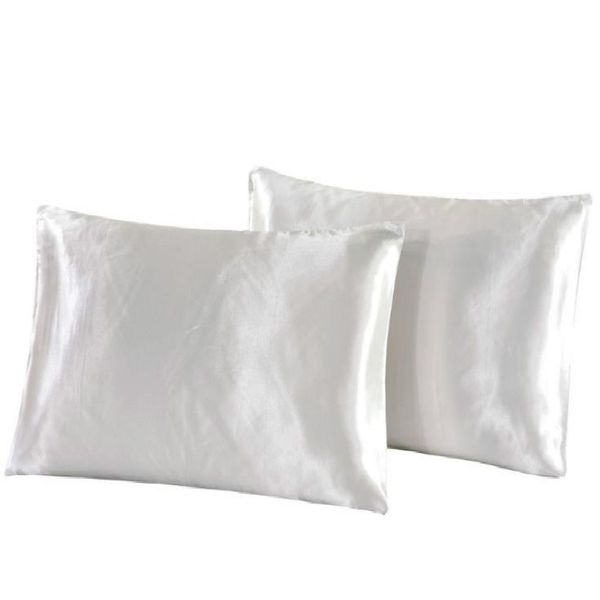 Silk Satin Pillowcase Home Multi Color Ice Silk Pillow Case Solid