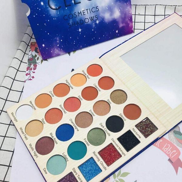 

new cleof cosmetics shadows 25 colors cleof eyeshadow palette makeup beauty diamond glitter eyeshadow matte eye shadow palette dhl