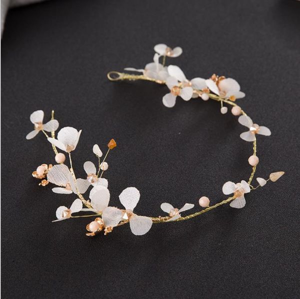 

невеста свадьба невеста головной убор цветок обруч волос корона цветок свадебные аксессуары, Silver