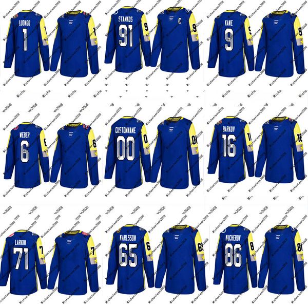 

6 Shea Weber Jersey 2018 All-Star Atlantic Division 65 Erik Karlsson 86 Nikita Kucherov 88 Andrei Vasilevsk Custom Hockey Jerseys