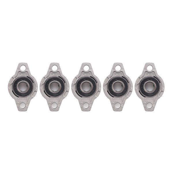 

5pcs kfl001 12mm zinc alloy mounted shaft support flange pillow block bearing