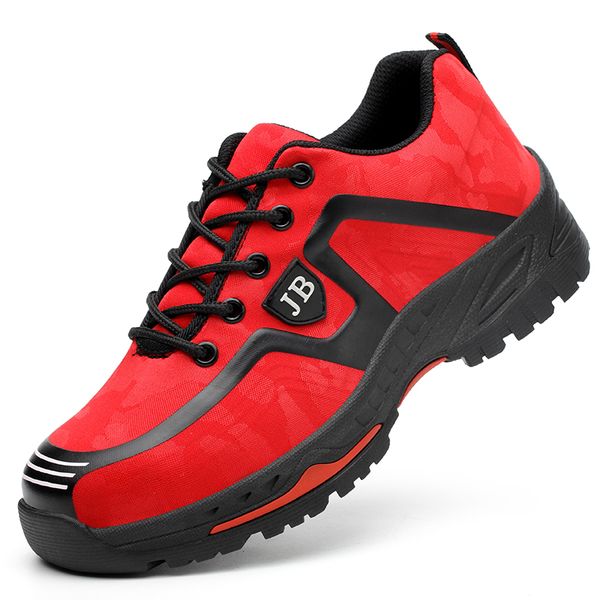 

plus size men's casual comfortable steel toe covers working safety shoes construction site worker tooling security boots protect, Black