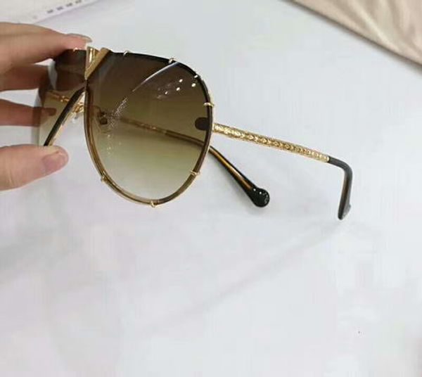 

men pilot sunglasses gold/brown shades des lunettes de soleil sun glasses attitude sunglasses new with box, White;black