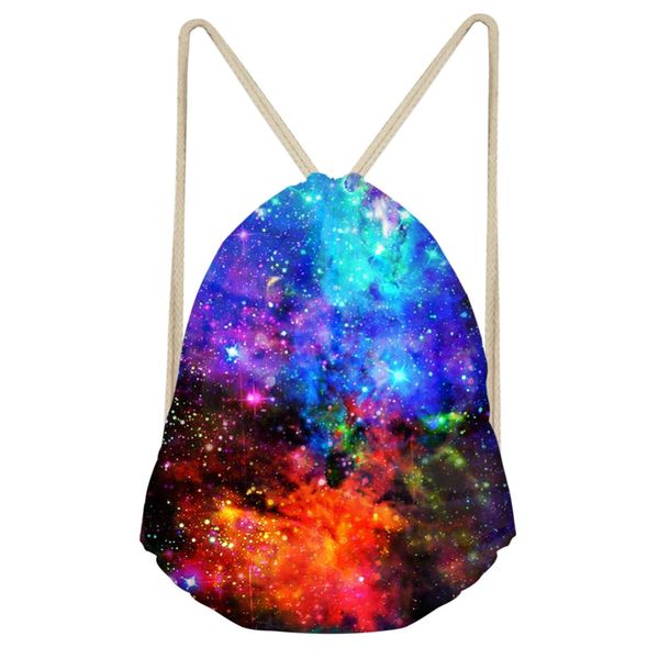

customized image drawstring s' galaxy printed backpack males' small shopping string pouch boy kids custom bolsos