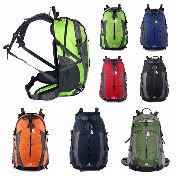 

7 colors 56*35*21cm 50l the north f hiking camping backpacks casual teenagers backpack travel outdoors bags waterproof large capacity