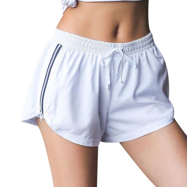

women shorts 2018 summer new high waist solid slim shorts casual fitness female hot, White;black