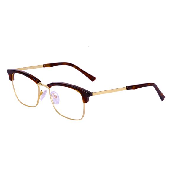 

2018 unique new designer men optical glasses retro acetate with metal titanium frame ultra-light transparent lens frame quality, Silver