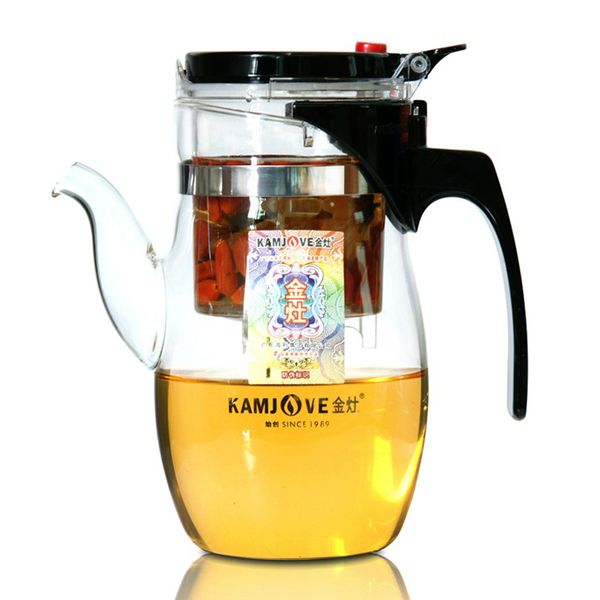 

kamjove 600ml tea pot elegant cup glass tea set glass teapot tea art cup