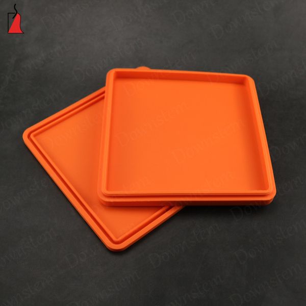 2019 creative pizza box design silicon container wax containers silicone box 200ml large capacity wax container smoking tool from downstem 9 65 pizza box design
