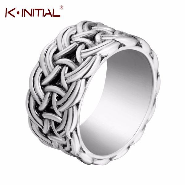 

kinitial fashion viking ring antique sier male jewelry female amulet vintage norse rune cross rings for women mens jewelry, Golden;silver