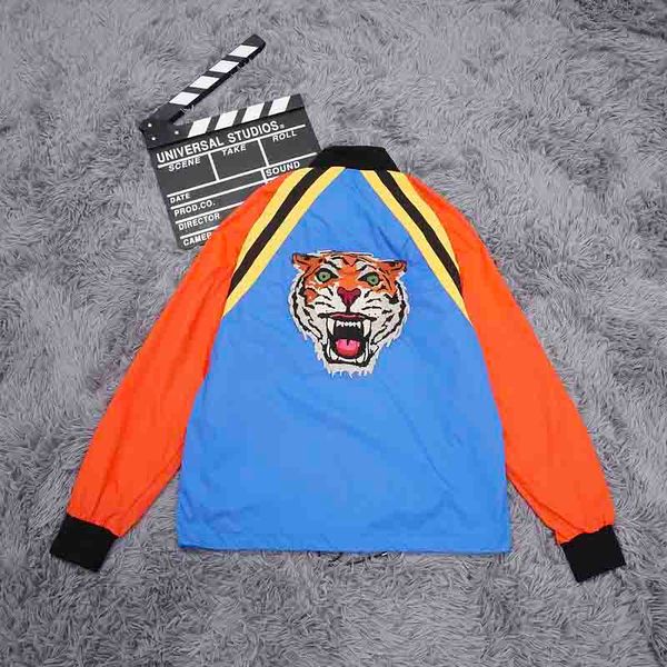 

19ss мужские дизайнерские куртки бейсбол сращивание кожа печати одежда перемычка с длинным рукавом женщины отворот шеи высокое качество поли, White;black