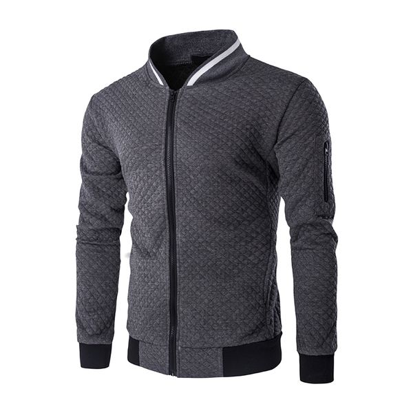 

men's hoodies zipper design mens jacket coat o neck mens autumn sweatshirt brand-clothing hoodies men 2017 new, Black