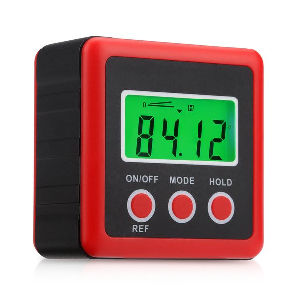 Red Precision Digital Protractor Inclinometer Water Presescent Box Level Box Digital Enger Finder Box с магнитной основой