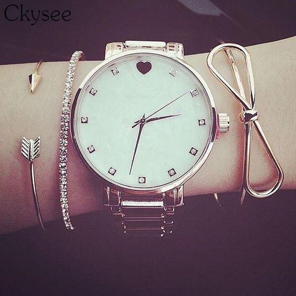 

ckysee 3pcs/set golden color crystal charm bracelets & bangles for women arrow bowknot bangle jewelry girl gift, Black