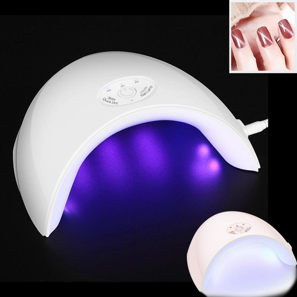 

smart led 36w uv lamp nail dryer for all types nail polish ptherapy gel machine curing 30s/60s/90s timer usb connector