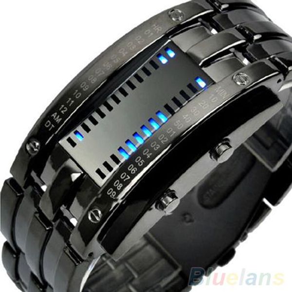 

men women luxury alloy band date digital led watch electronics wristwatch bracelet sport wrist watch relojes, Slivery;brown