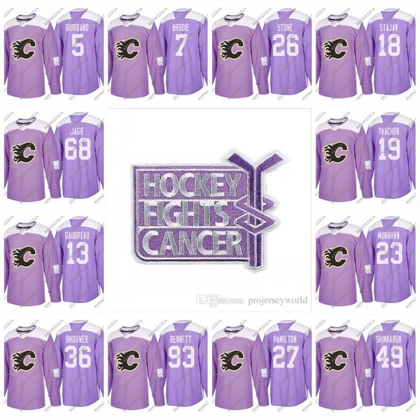 

Women Calgary Flames 2018 Fights Cancer Johnny Gaudreau Jaromir Jagr Matthew Tkachuk Curtis Lazar Freddie Hamilton Hamilton Hockey Jerseys