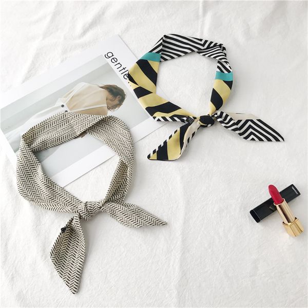 

bowtie necktie for shirt dress accessory narrow rectangle chiffon neck tie for unifrom college bank l cravate fashion collar, Black;blue