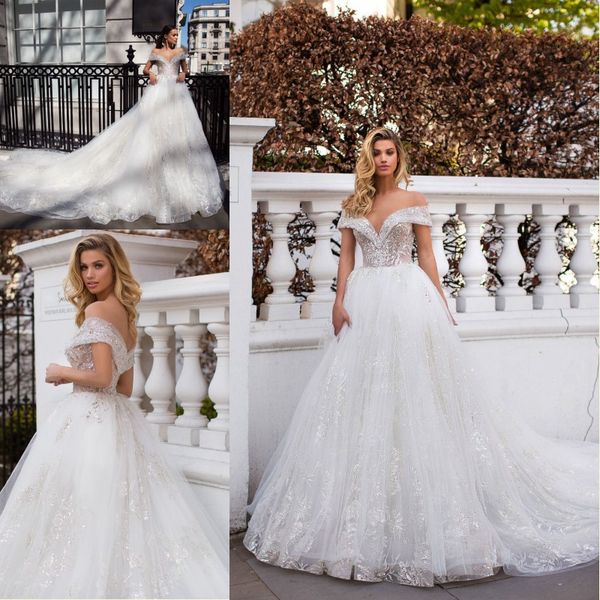 Discount 2019 Gorgeous Milla Nova Wedding Dresses Off The Shoulder