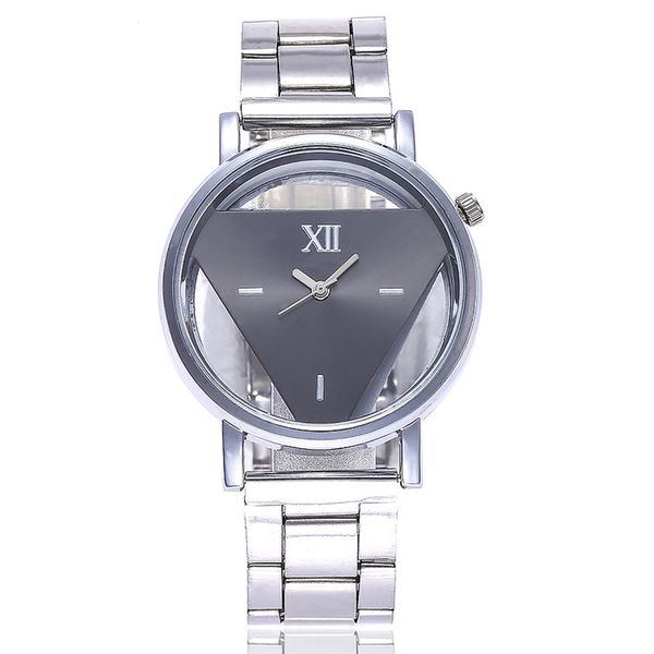 

women lady student wrist quartz watch round alloy strap casual simple birthday gift ll@17, Slivery;brown