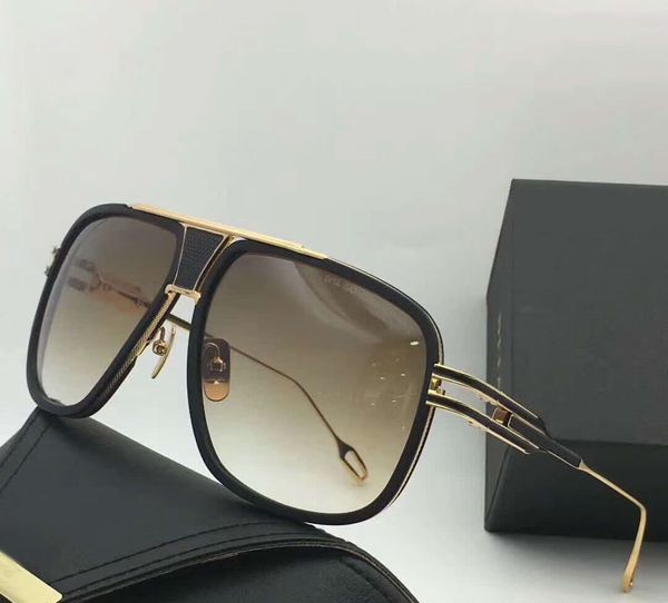 

men vintage gold/brown shaded sunglasses gafas de sol men pilot sunglasses shades glasses new with box, White;black